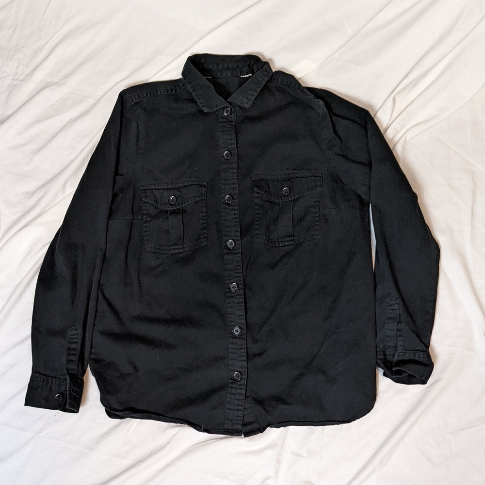 Old Navy Black Button Up